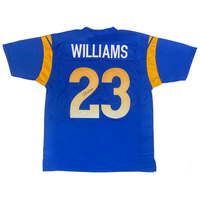 Kyren Williams of the Los Angeles Rams Autographed Custom Blue Jersey Beckett