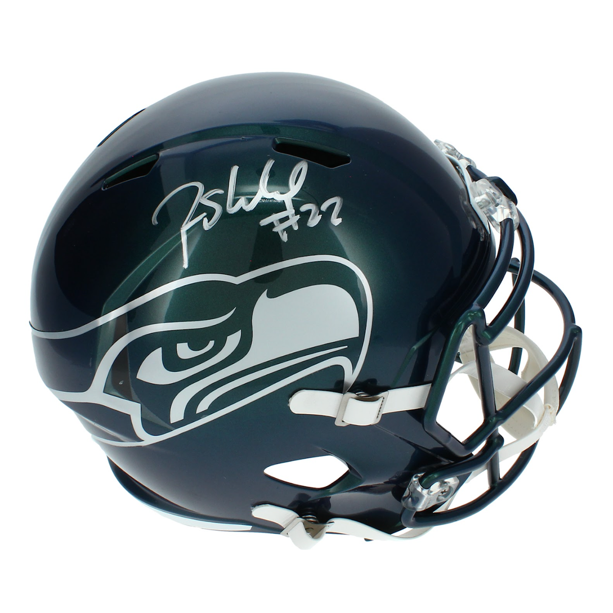 Rashid Shaheed Autographed Seahawks Rivalries Full Size Speed Helmet B ...