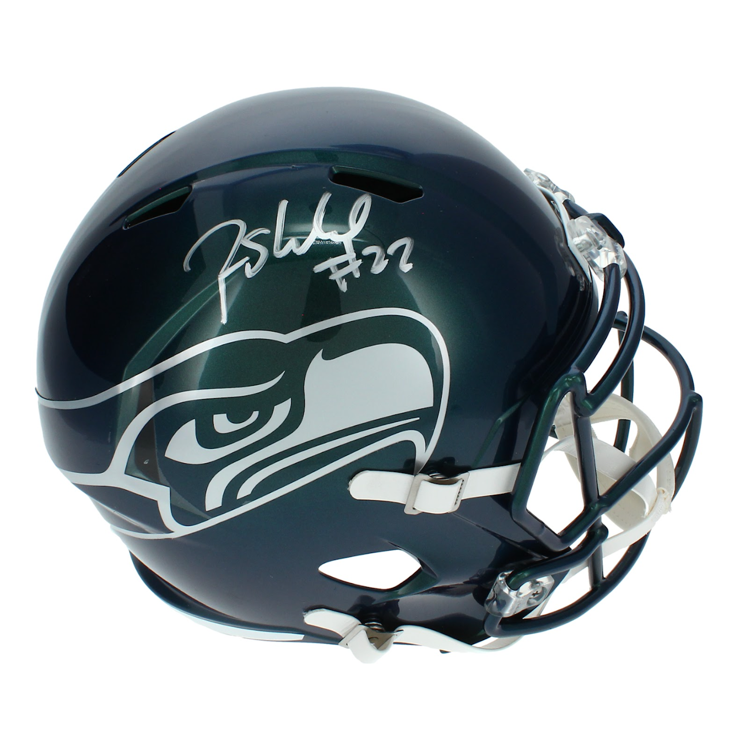 Rashid Shaheed Autographed Seahawks Rivalries Full Size Speed Helmet Beckett - Signed 1/23/26
