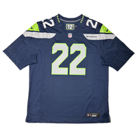 Rashid Shaheed Autographed Seahawks Nike Navy Game Jersey Beckett - Signed 1/23/26