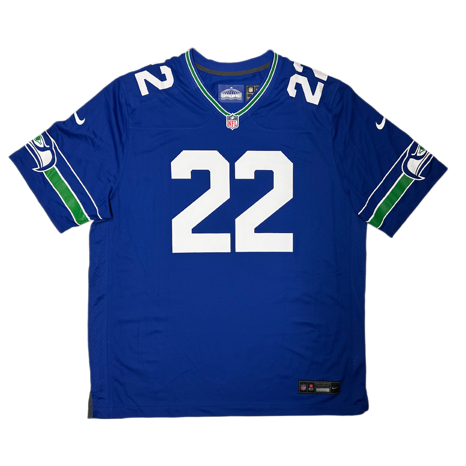 Rashid Shaheed Autographed Seahawks Nike Royal Blue Game Jersey Beckett - Signed 1/23/26