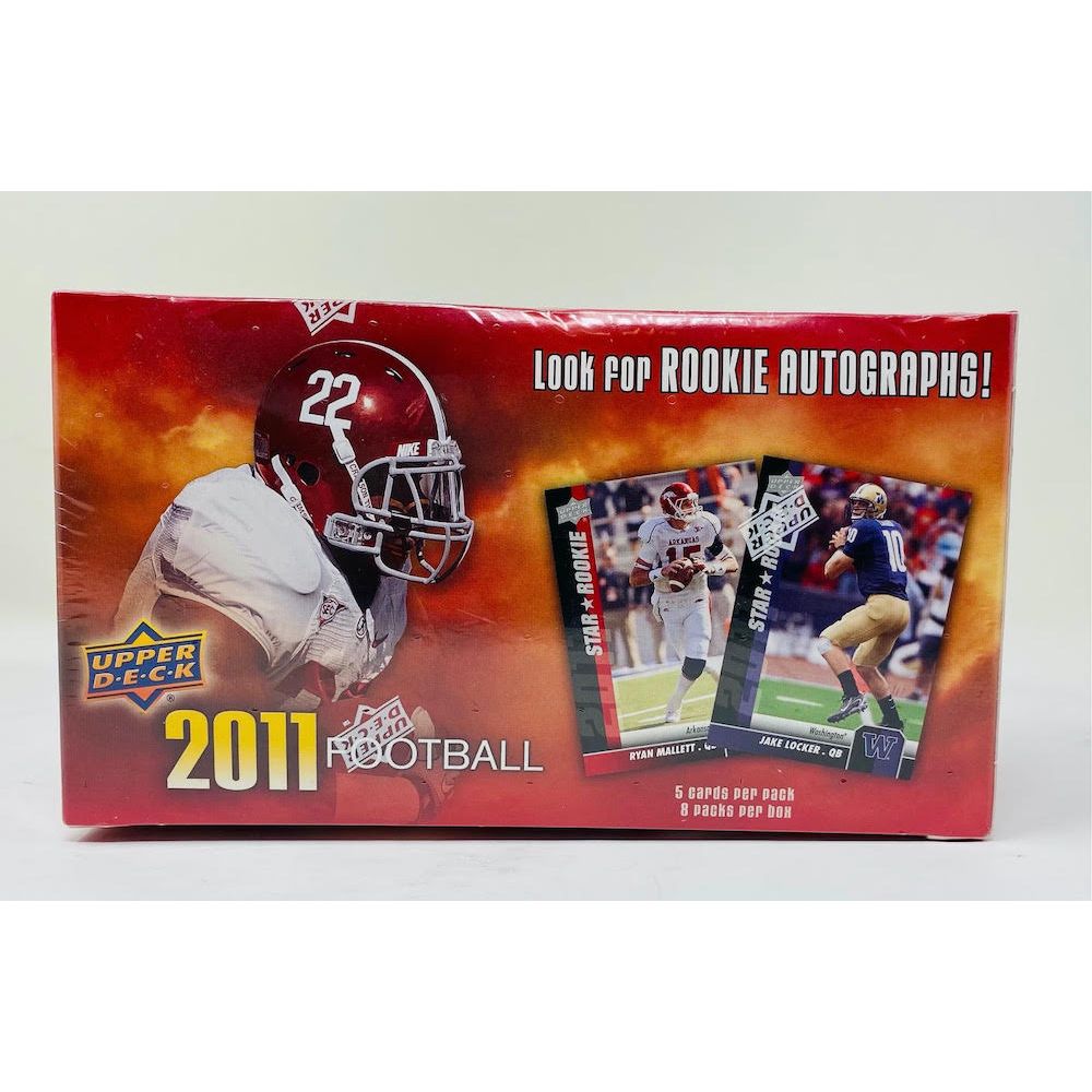 2011 NFL Upper Deck Unsigned NFL Box (8 Packs / 5 Cards Per Pack) - Factory Sealed