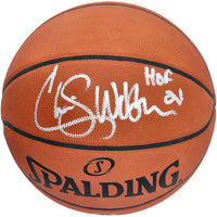 CHRIS WEBBER Autographed "HOF 21" Sacramento Kings Authentic Spalding Basketball FANATICS