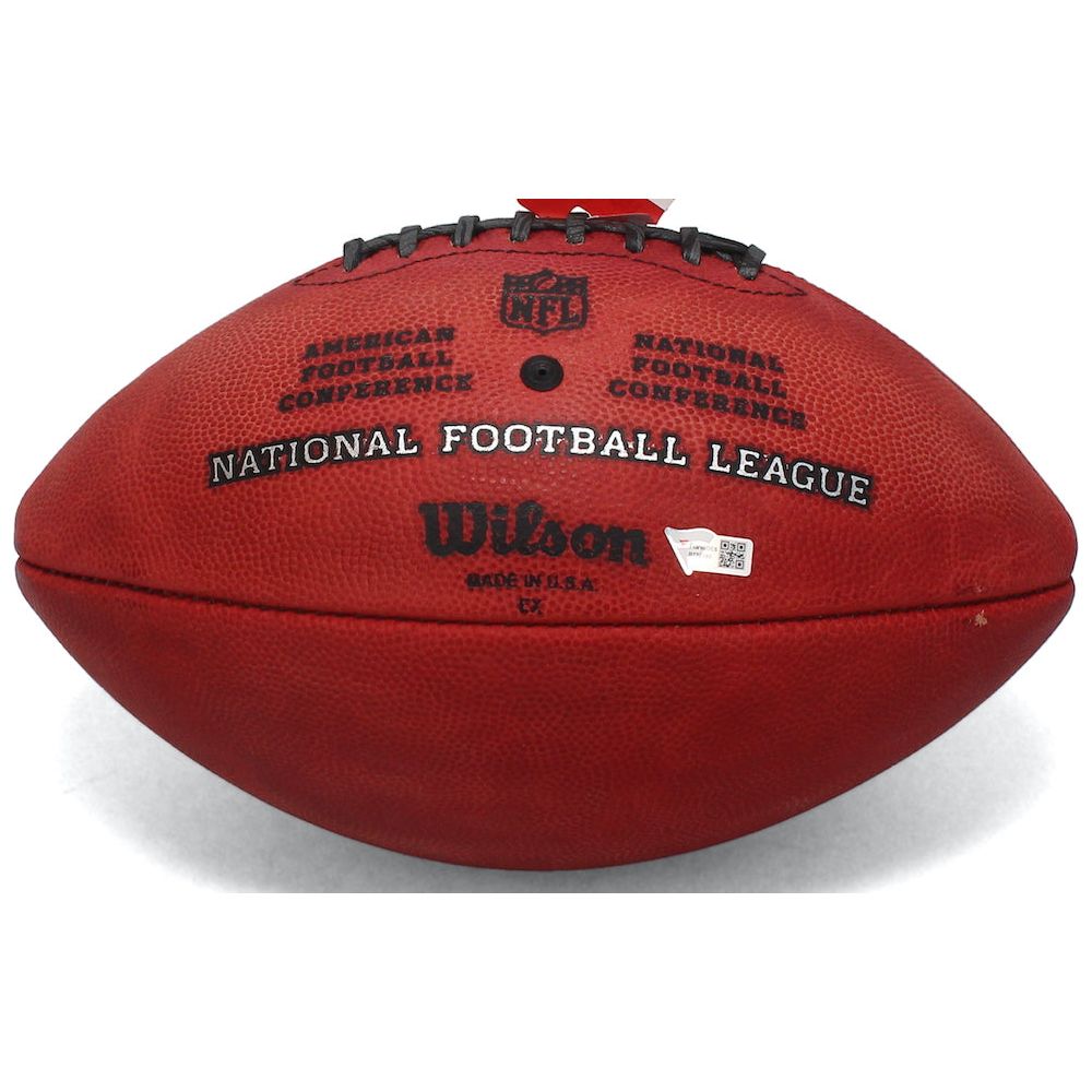 RUSSELL WILSON Autographed Seattle Seahawks Metallic Logo NFL Duke Football FANATICS