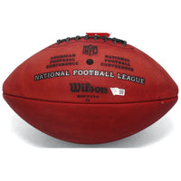 RUSSELL WILSON Autographed Seattle Seahawks Metallic Logo NFL Duke Football FANATICS