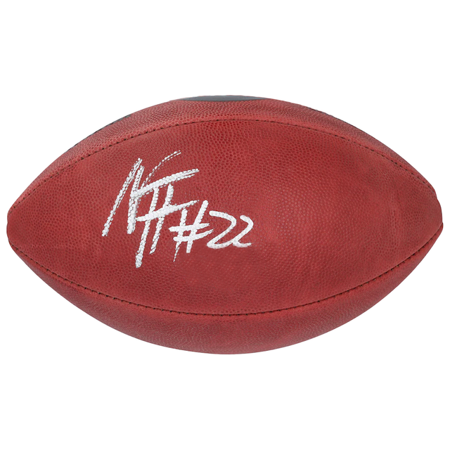 Najee Harris Autographed Duke Metallic Steelers Logo Football Fanatics