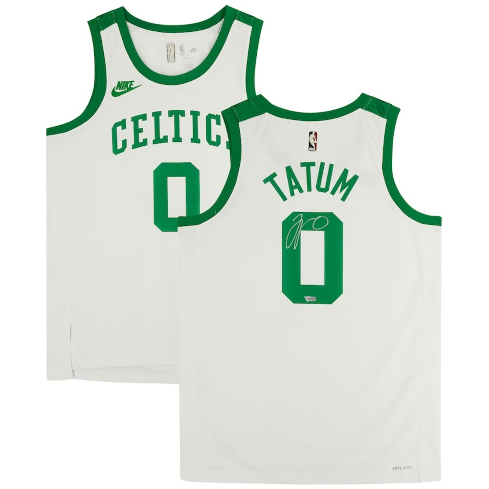 JAYSON TATUM Autographed Boston Celtics Year 0 Nike White Jersey FANATICS