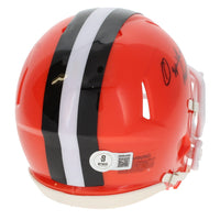 Ozzie Newsome Autographed/Inscribed "HOF 99" Cleveland Browns 2024 Speed Mini Helmet Beckett