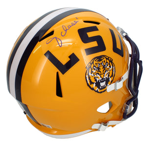 Ja'Marr Chase Autographed LSU Tigers Speed Full Size Helmet Beckett Witnessed