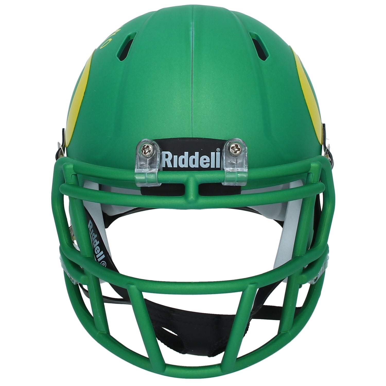 Christian Gonzalez Autographed Oregon Ducks Apple Green Speed Mini Helmet Beckett