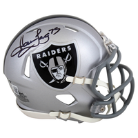 Howie Long Autographed Las Vegas Raiders Mini Speed Helmet Beckett