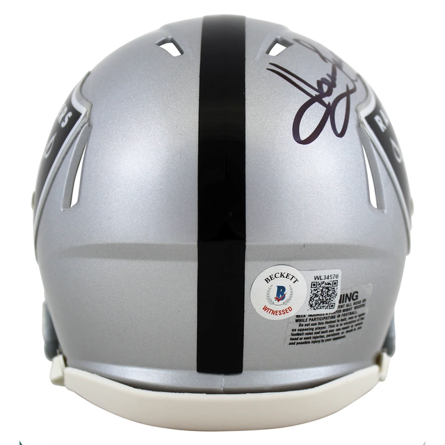 Howie Long Autographed Las Vegas Raiders Mini Speed Helmet Beckett