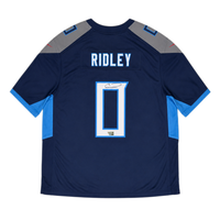 Calvin Ridley Autographed Tennessee Titans Navy Nike Game Jersey Fanatics