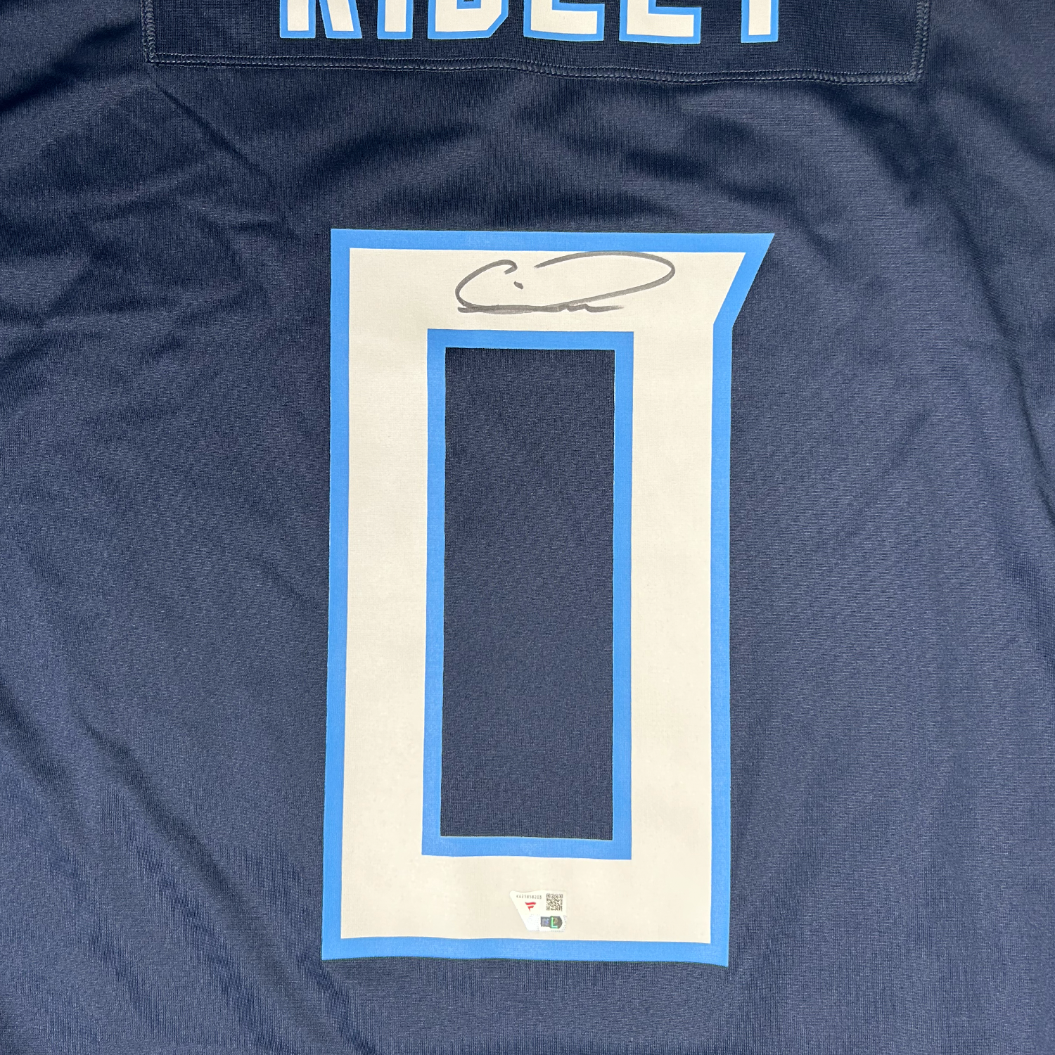 Calvin Ridley Autographed Tennessee Titans Navy Nike Game Jersey Fanatics