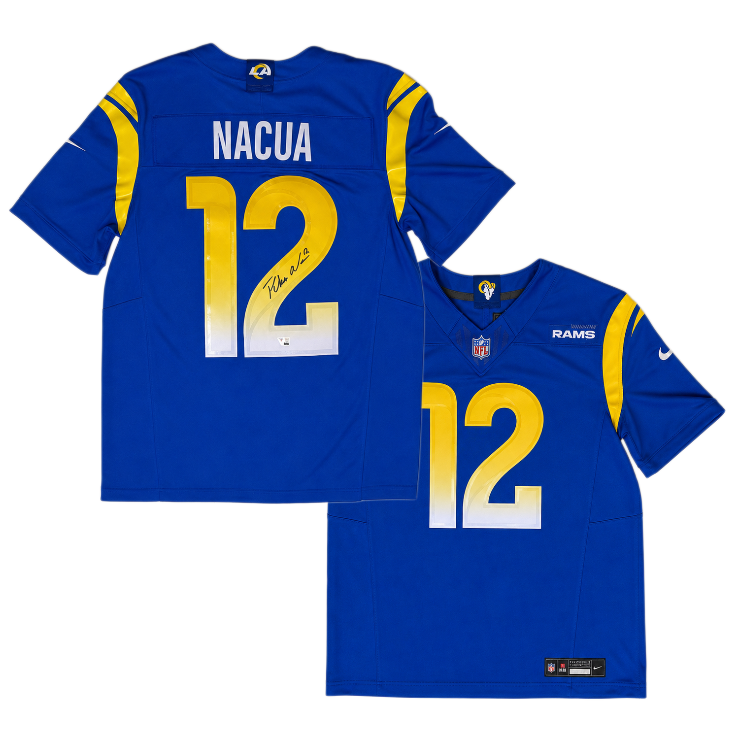 Puka Nacua Autographed Los Angeles Rams Blue Nike Game Jersey Fanatics