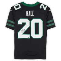 Breece Hall Autographed New York Jets Nike 2024 Black Game Jersey Fanatics