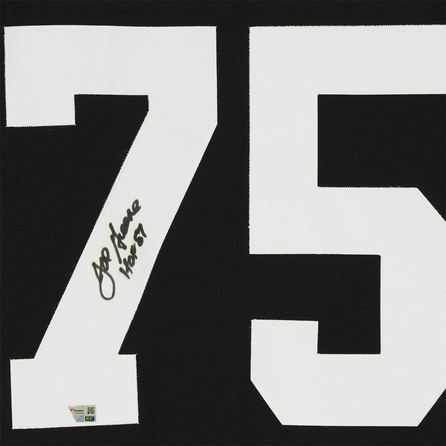 Joe Greene Autographed/Inscribed "HOF 87" Pittsburgh Steelers Mitchell & Ness Black Authentic Jersey Fanatics