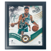 Jayson Tatum Boston Celtics Framed 15" x 17" Game Used Basketball Collage LE 1/50