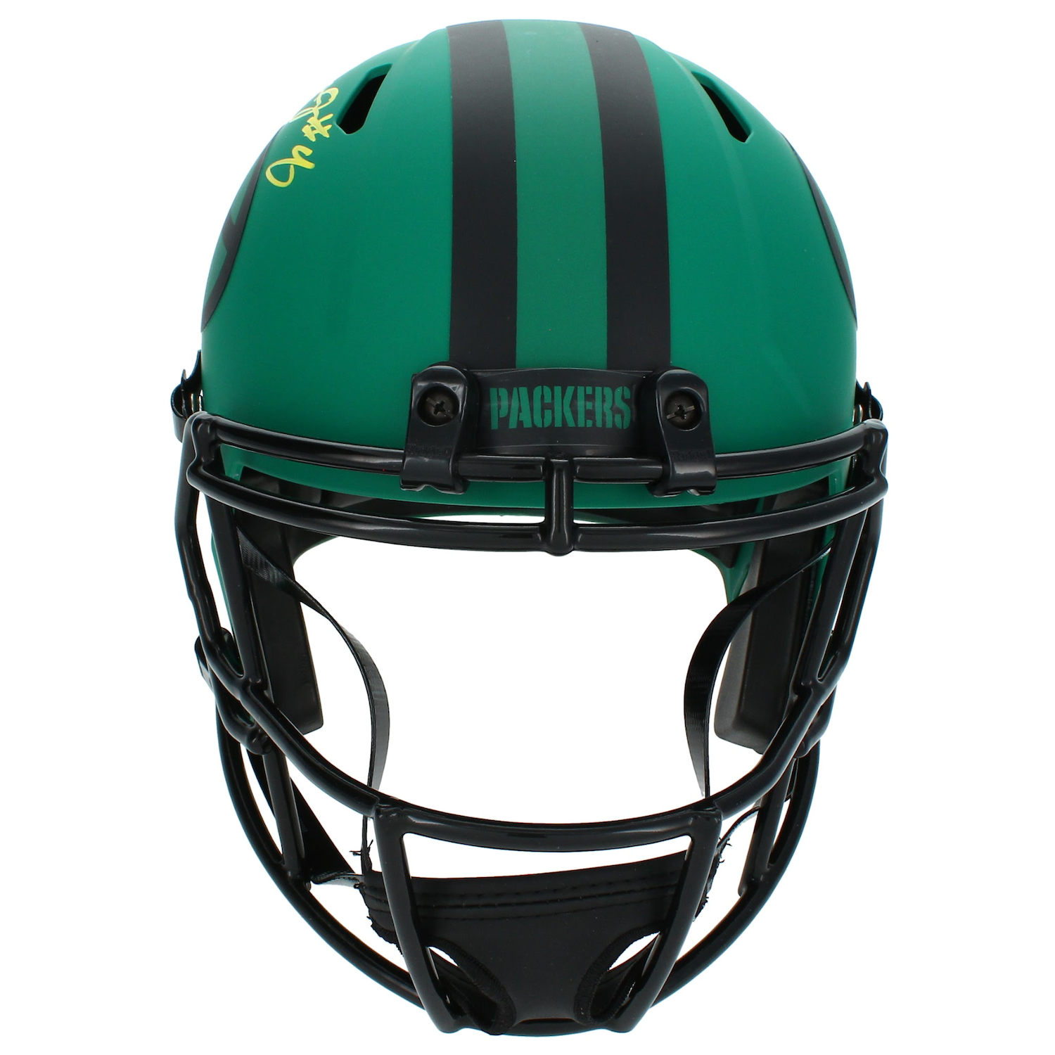 Josh Jacobs Autographed Green Bay Packers Full Size 'RAVE' Helmet Radtke