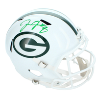Josh Jacobs Autographed Green Bay Packers Full Size White Helmet Radtke