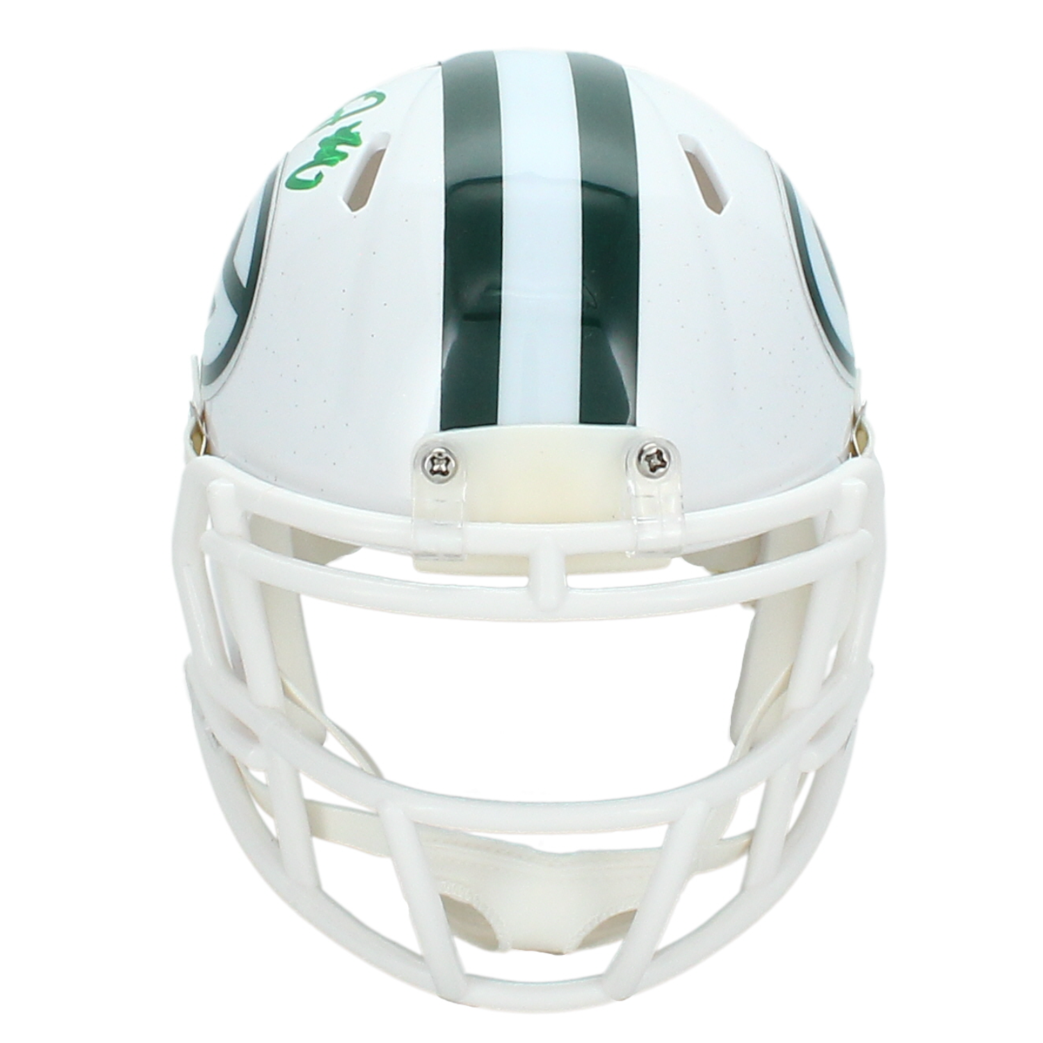 Josh Jacobs Autographed Green Bay Packers Alt. White Mini Helmet Radtke