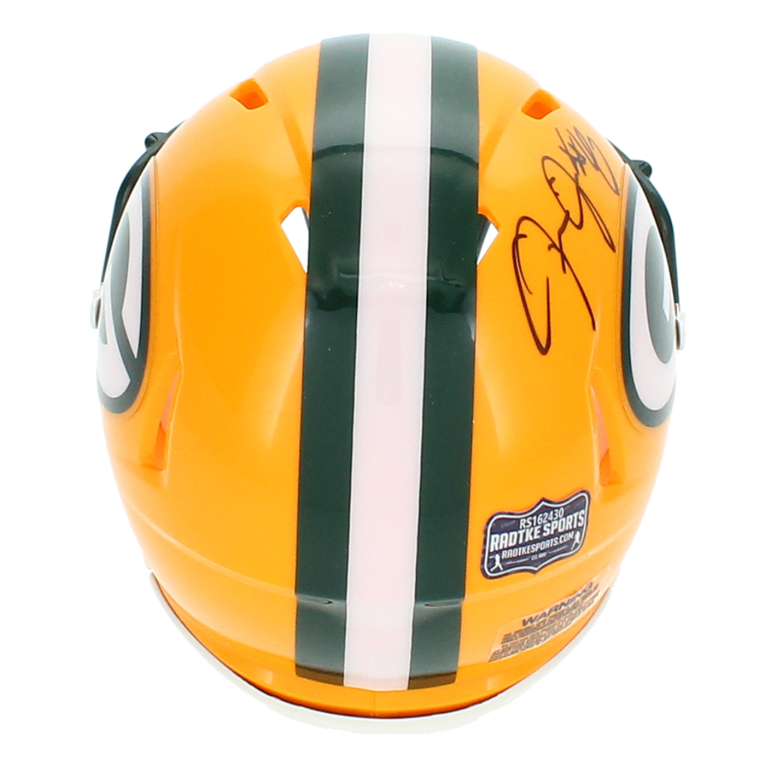 Josh Jacobs Autographed Green Bay Packers Mini Helmet Radtke