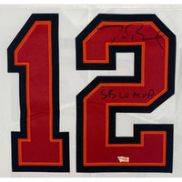 TOM BRADY Autographed "SB LV MVP" White Buccaneers Nike Elite Jersey FANATICS