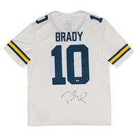 TOM BRADY Autographed Michigan Wolverines Jordan Brand Game Jersey FANATICS