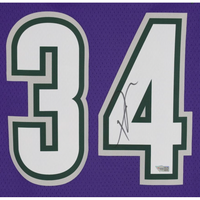GIANNIS ANTETOKOUNMPO Milwaukee Bucks 2022-23 Autographed Classic Edition Jersey FANATICS