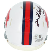 Joe DeLamielleure Autographed/Inscribed "HOF 03" Buffalo Bills 1965-73 Throwback Speed Mini Helmet Beckett