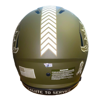 JAYLEN WADDLE Autographed Miami Dolphins STS Military Branch Visor Authentic Helmet FANATICS