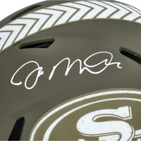 JOE MONTANA Autographed 49ers Salute To Service Authentic Helmet FANATICS