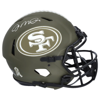 JOE MONTANA Autographed 49ers Salute To Service Authentic Helmet FANATICS