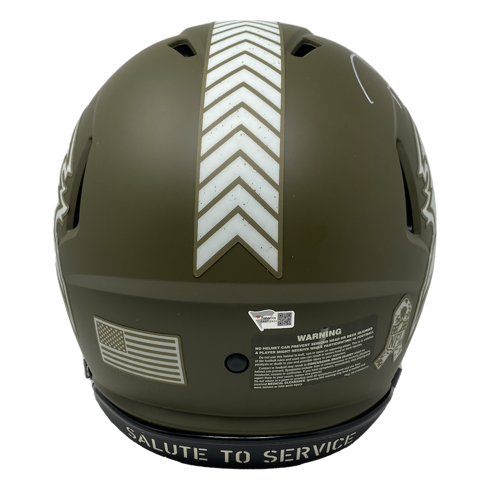 TOM BRADY Autographed Buccaneers STS Speed Ribbon Ed. Authentic Helmet FANATICS