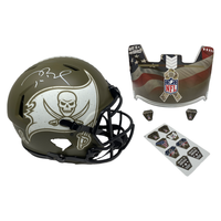 TOM BRADY Autographed Buccaneers STS Speed Ribbon Ed. Authentic Helmet FANATICS