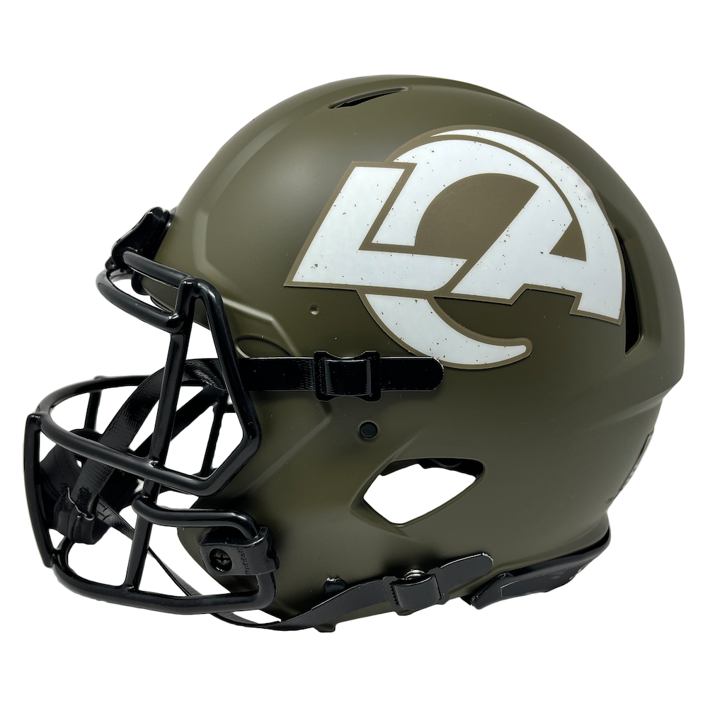 COOPER KUPP Autographed Rams Salute To Service Authentic Speed Helmet FANATICS