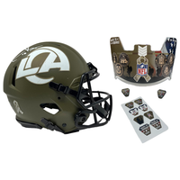 Cooper Kupp Autographed Rams STS Military Seals Authentic Speed Helmet Fanatics