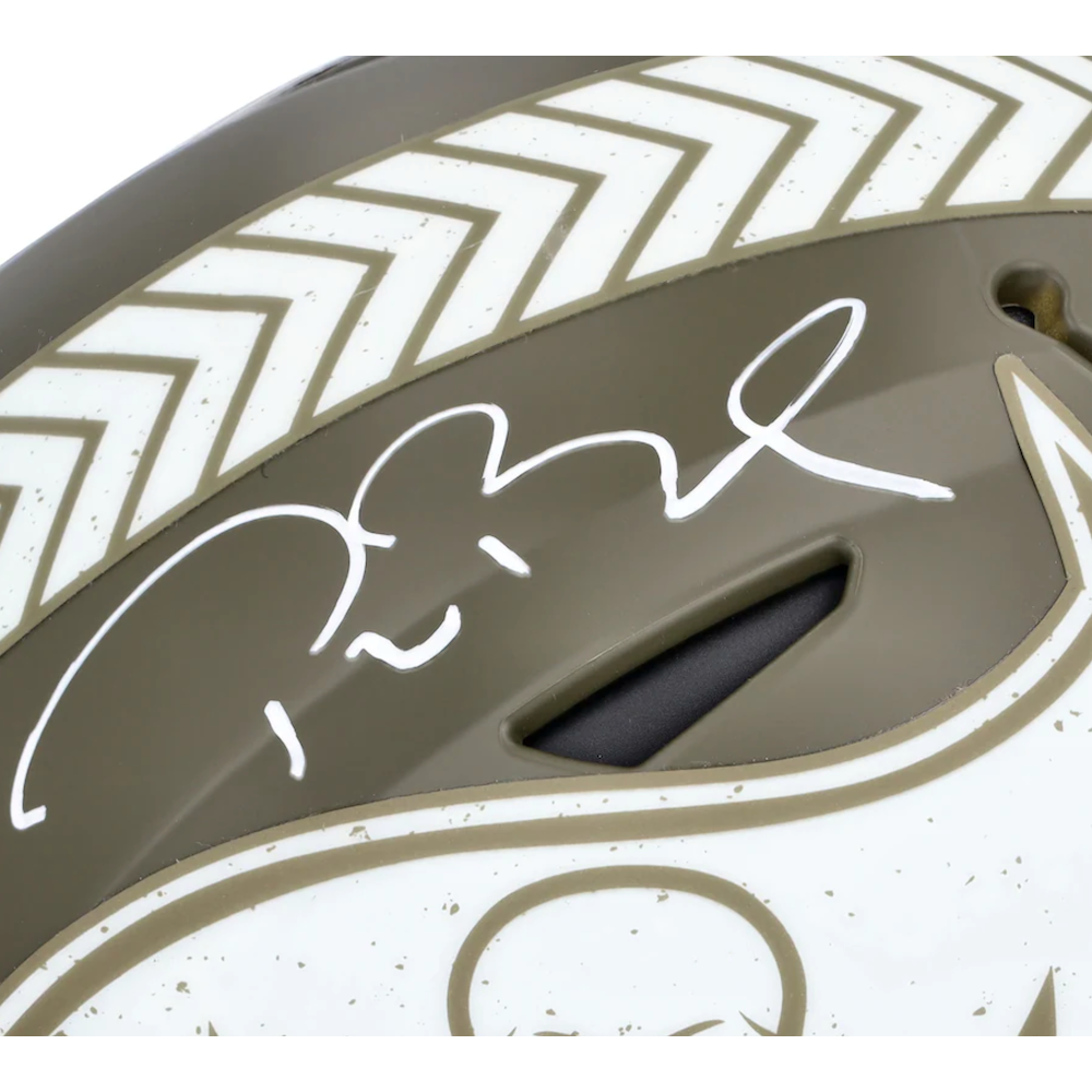 Tom Brady Autographed Buccaneers Salute to Service Speedflex Helmet Fanatics