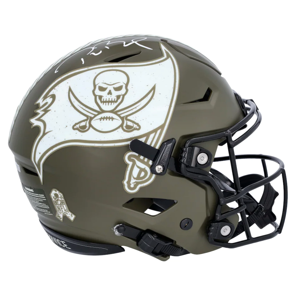 Tom Brady Autographed Buccaneers Salute to Service Speedflex Helmet Fanatics