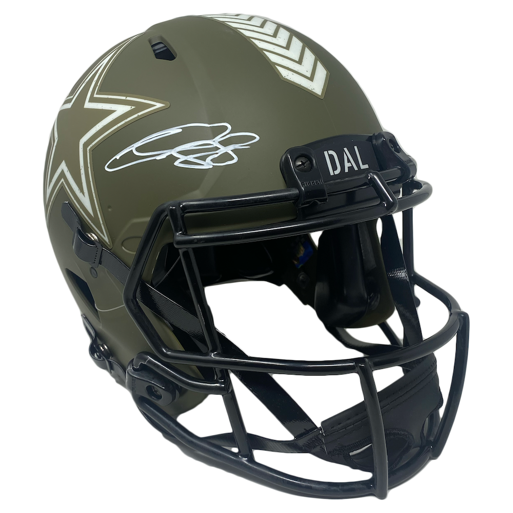 CEEDEE LAMB Autographed Dallas Cowboys STS Authentic Speed Helmet FANATICS