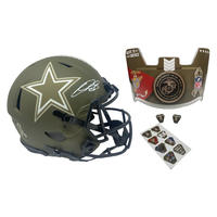 CeeDee Lamb Autographed Cowboys STS Marines Ed. Authentic Speed Helmet Fanatics