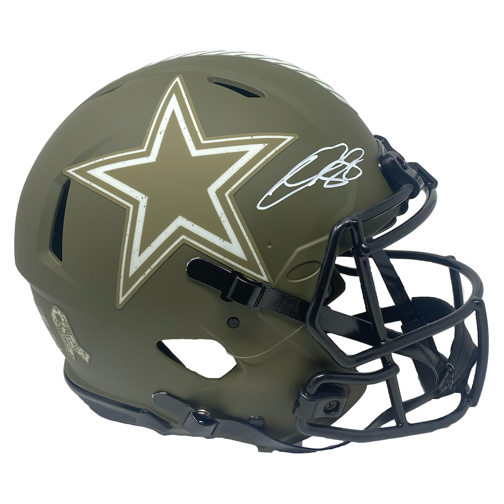 CEEDEE LAMB Autographed Dallas Cowboys STS Authentic Speed Helmet FANATICS