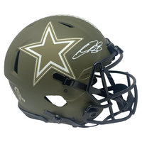 CEEDEE LAMB Autographed Dallas Cowboys STS Authentic Speed Helmet FANATICS