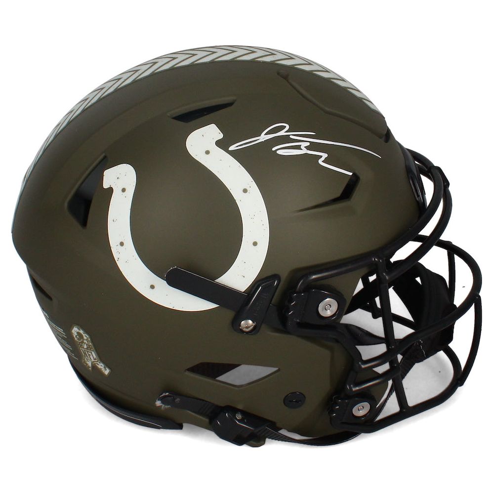 Jonathan Taylor Autographed Colts STS Authentic Speed Flex Helmet Fanatics