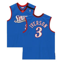 ALLEN IVERSON Autographed Philadelphia 76ers Authentic M&N Jersey FANATICS