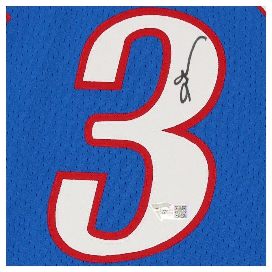 ALLEN IVERSON Autographed Philadelphia 76ers Authentic M&N Jersey FANATICS