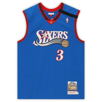 ALLEN IVERSON Autographed Philadelphia 76ers Authentic M&N Jersey FANATICS