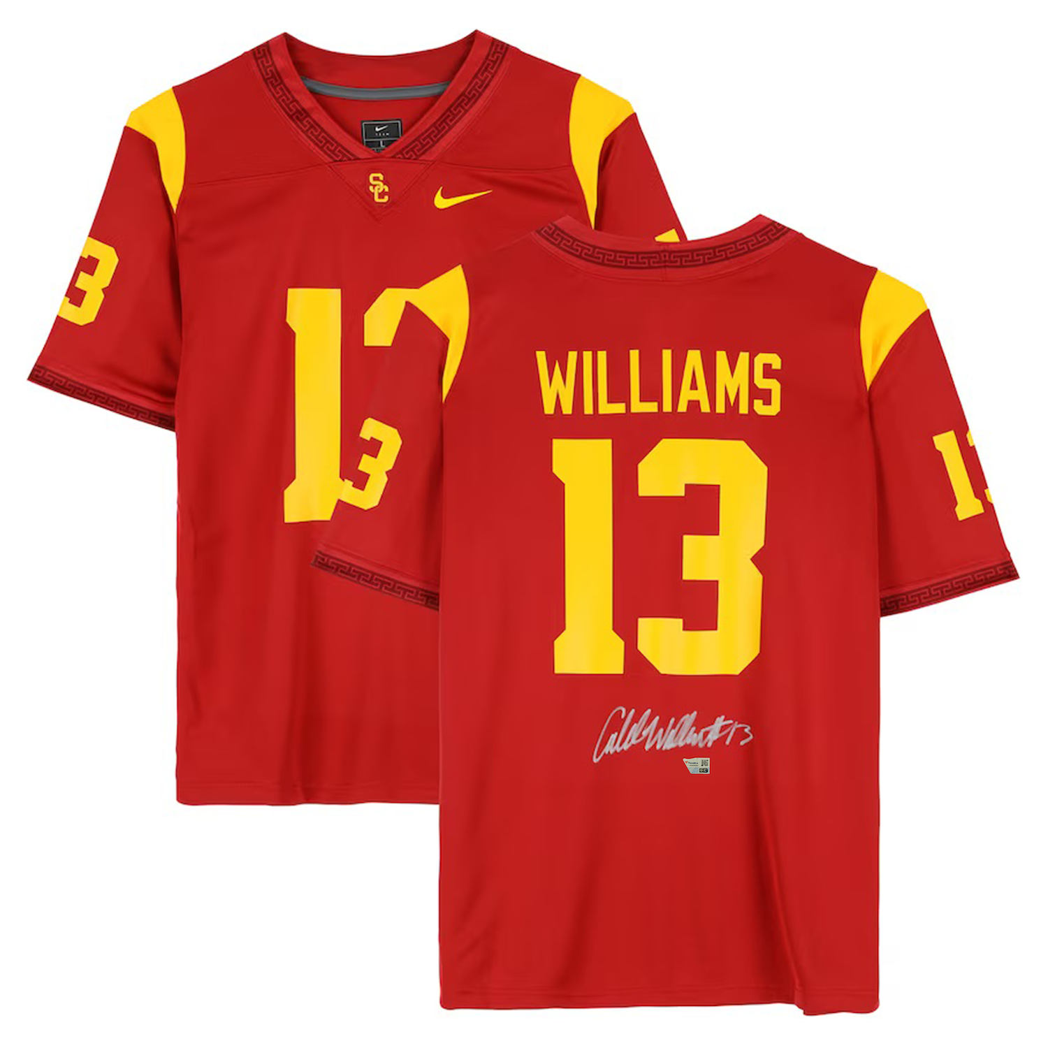 Caleb Williams Autographed USC Trojans Nike Red Limited Jersey Fanatics