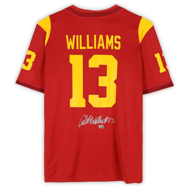 Caleb Williams Autographed USC Trojans Nike Red Limited Jersey Fanatics