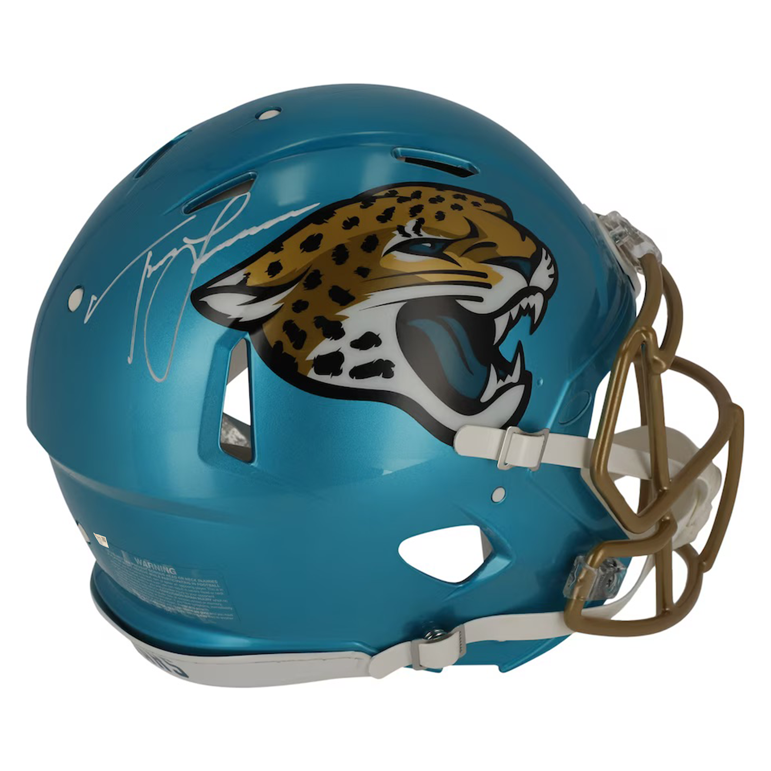 Trevor Lawrence Autographed Jaguars Authentic Flash Speed Helmet Fanatics